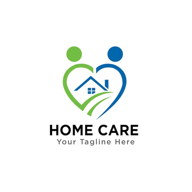 Vector homecare logo design template