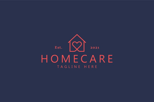 Homecare Love Heart Logo Trending. Home verzekering