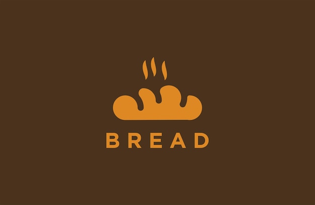 パン屋会社の豪華なベクトルのための自家製のパン屋のロゴテンプレート