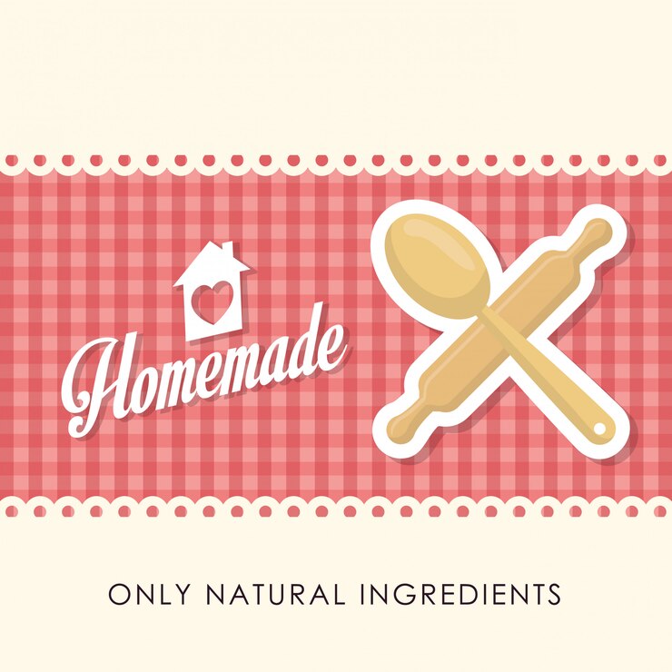 Vector homemade dessert graphic 