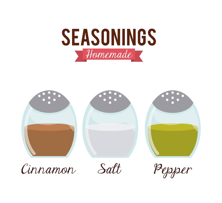 Vector homemade food design
