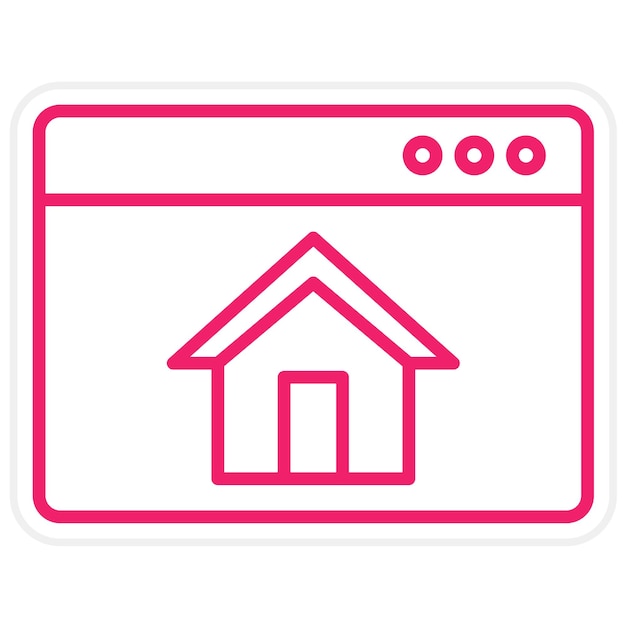 Vector homepage icon style