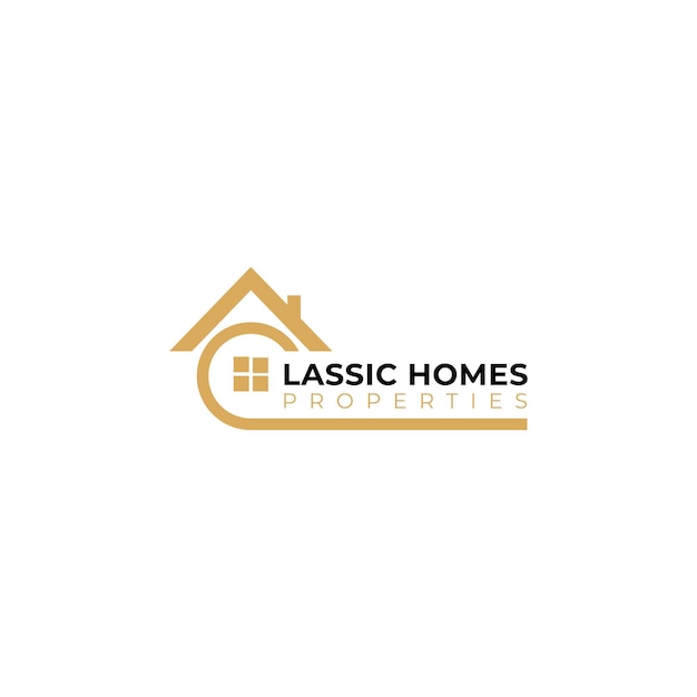 Vettore design del logo di homes properties