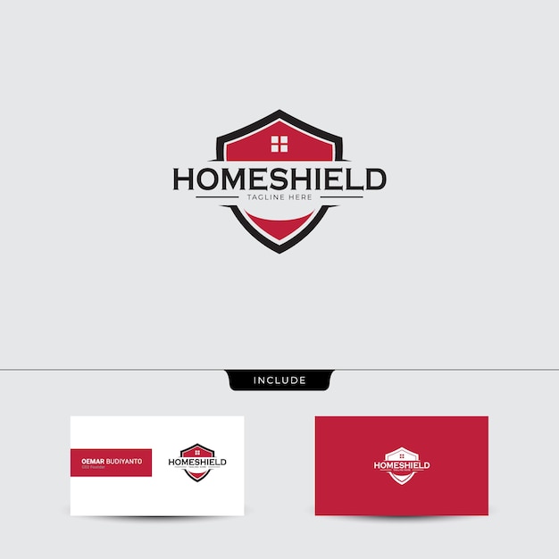 Homeshield logo template