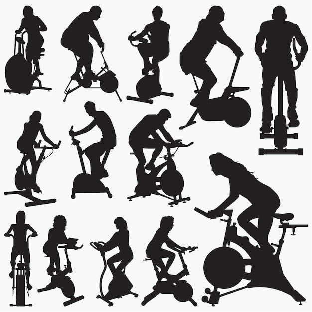 Hometrainer silhouetten