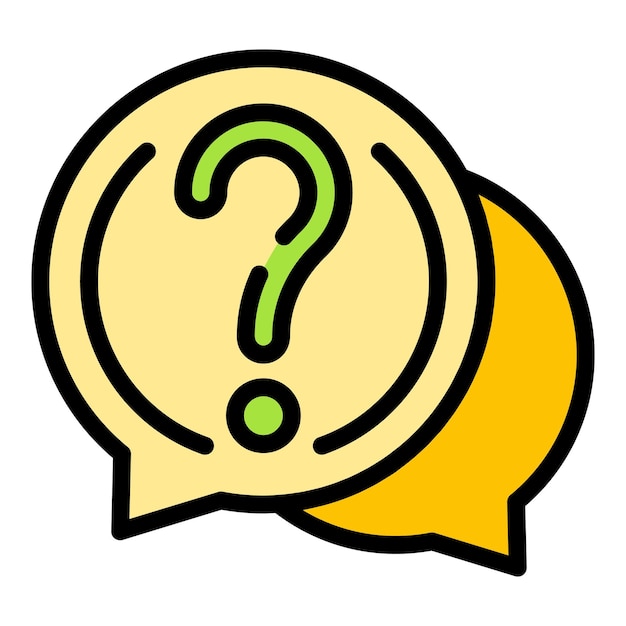 Homework chat icon outline vector Help study Teacher parent color flat