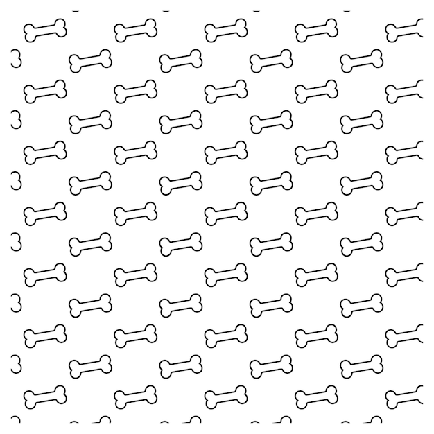 hond bot geïsoleerd vector naadloos patroon behang witte achtergrond