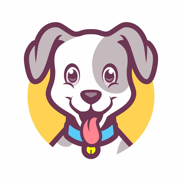 Hond cartoon vector mascotte ontwerp