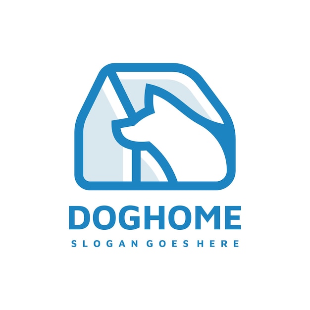 Hond en huisdieren huis logo sjabloon