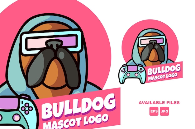 Hond Gaming Mascot Logo Moderne Stijl