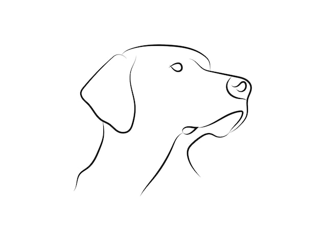 hond lijn kunst illustratie