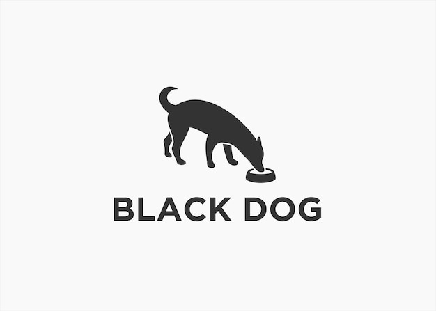 hond logo ontwerp vector silhouet illustratie