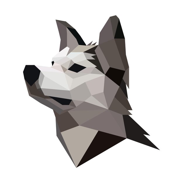 Vector hond logo ontwerp