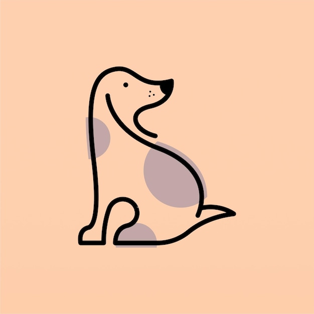 Hond logo ontwerpsjabloon Dierlijk logo concept Huisdier Logo ontwerp concept vector