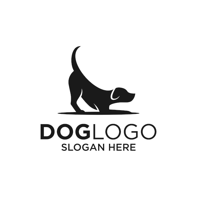 Hond logo ontwerpsjabloon inspiratie vectorillustratie