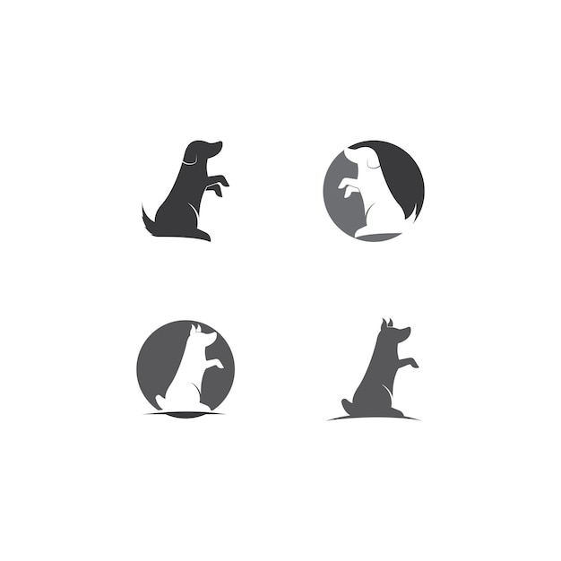 Hond logo vector illustratie ontwerp