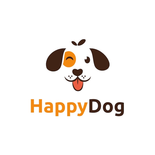 Hond mascotte logo ontwerp