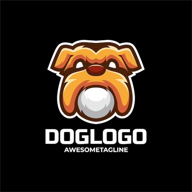 Hond mascotte logo ontwerp