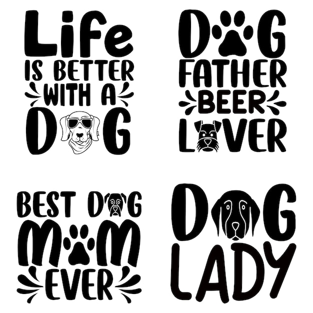 Hond moeder svg bundel hond svg paw svg dog lover svg