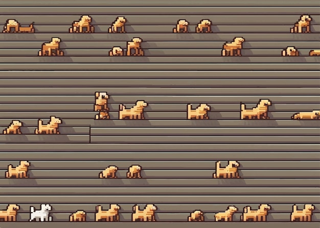Hond pixelpatroon