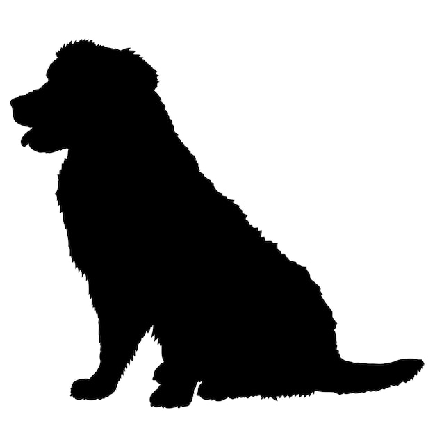 Hond silhouet Gordon Setter hond rassen logo hond monogram hond gezicht vector hond zit liggend hardlopen