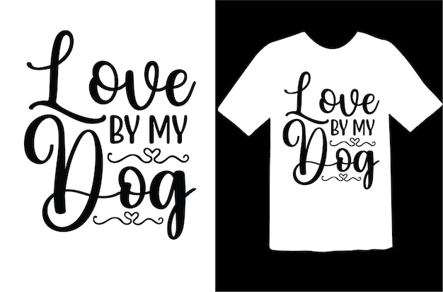 Vector hond svg t shirt ontwerp