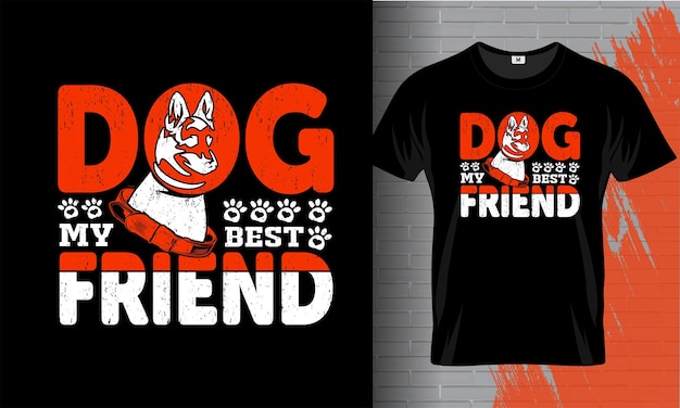 HOND t-shirt vector ontwerp illustratie tee hondenliefhebbers