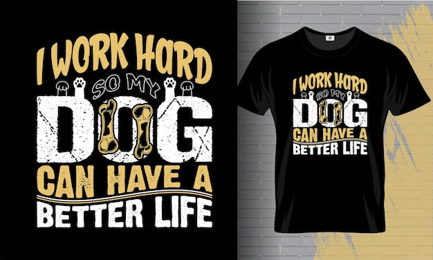 HOND t-shirt vector ontwerp illustratie tee hondenliefhebbers