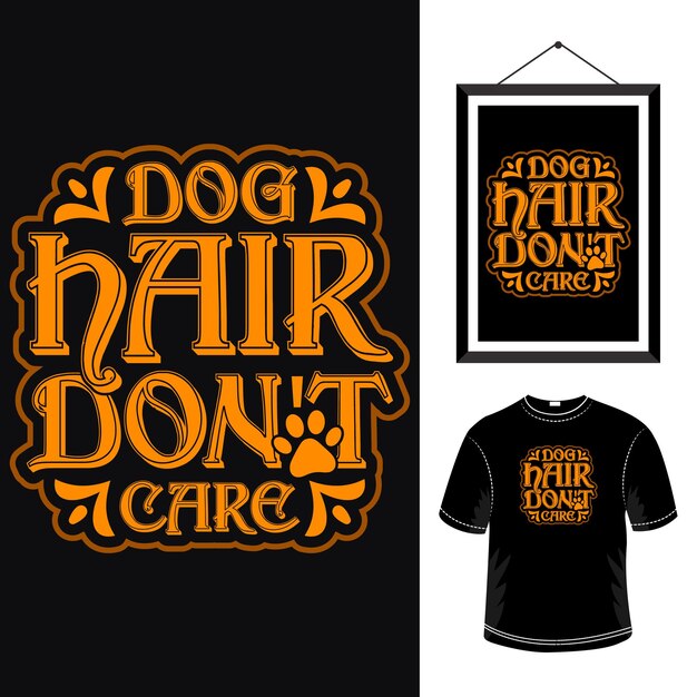 Hond typografie tshirt ontwerp hond moderne offerte ontwerpsjabloon