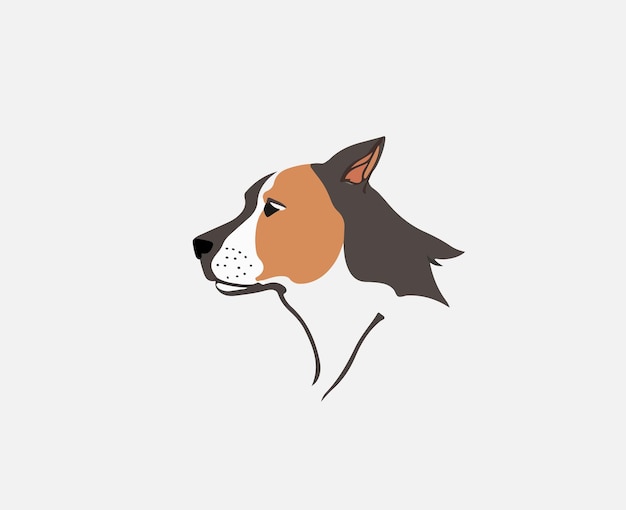 Vector hond vector logo illustratie ai gegenereerd