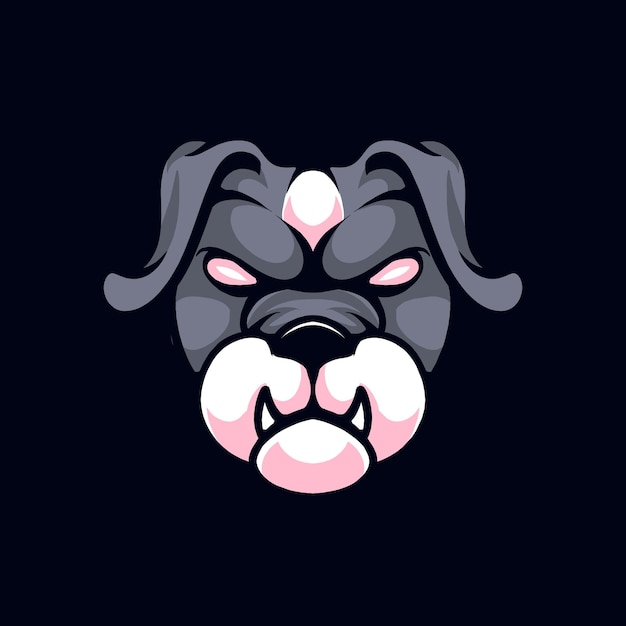 Vector hond vector mascotte logo inspiratie