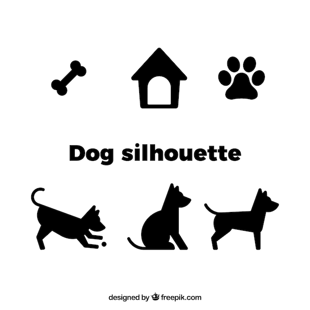 Hond vector silhouet