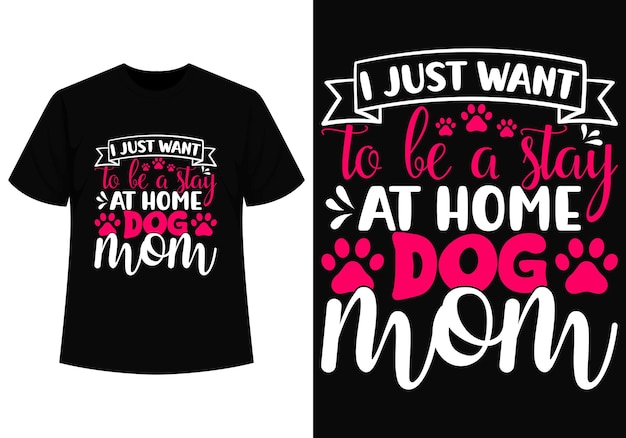 Honden moeder t-shirt ontwerp