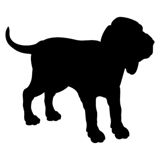 Vector honden puppies puppy silhouette baby hond silhouette puppy bloodhound