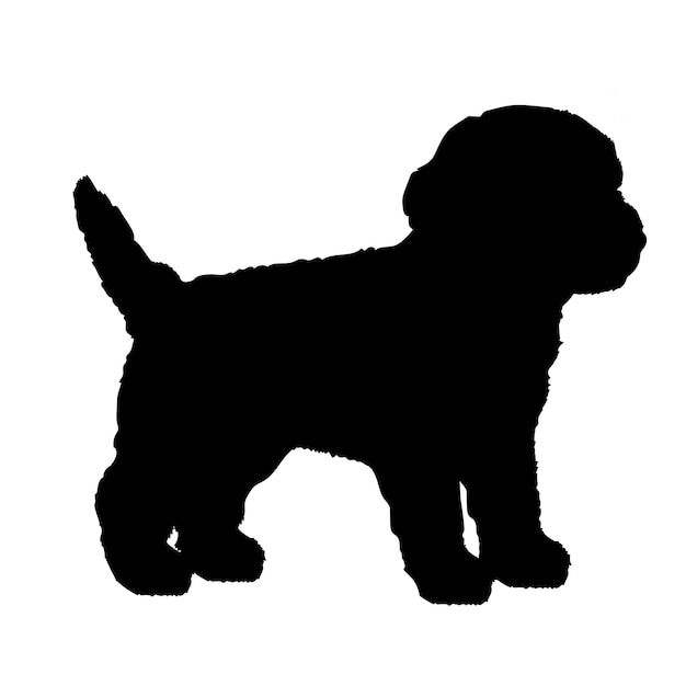 Vector honden silhouet honden rassen logo honden monogram honden gezicht vector honden zitten liggen speelgoed poedel