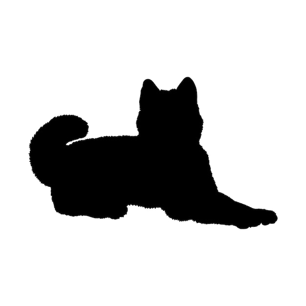 Honden silhouet hondenrassen Husky Shiba Inulogo monogram vector