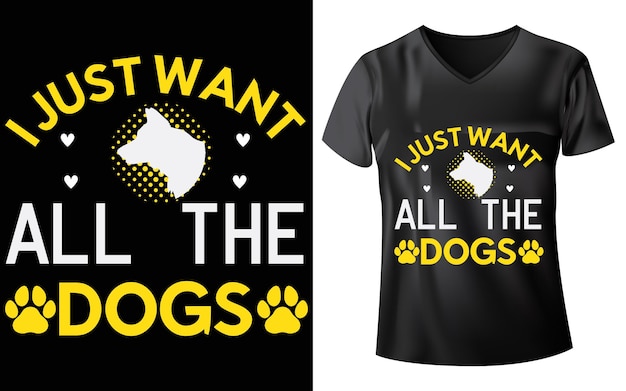 Honden t-shirt ontwerp