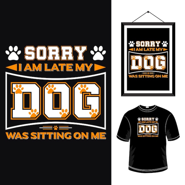 Honden typografie ontwerp hond citaten tshirt ontwerp