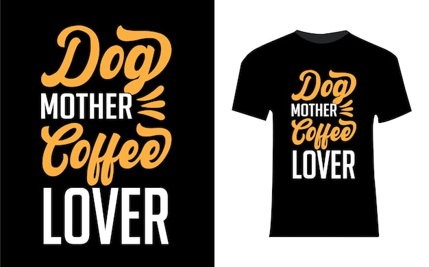 Honden typografie t-shirt ontwerp