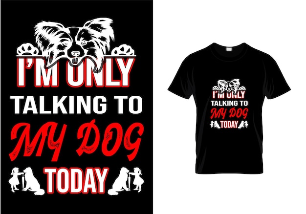 Honden typografie t-shirt ontwerp