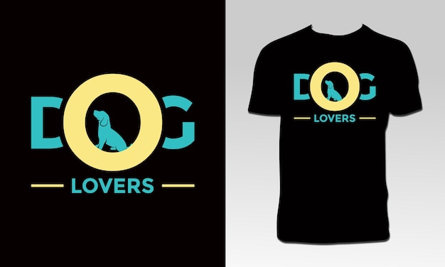 Honden typografie t-shirt ontwerp