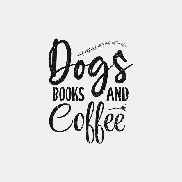 Hondenboeken en koffiebelettering offerteontwerp