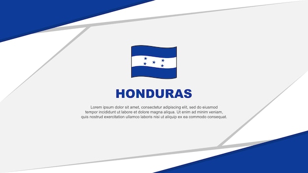 ホンジュラスの旗の抽象的な背景デザイン テンプレート ホンジュラス独立記念日のバナー漫画のベクトル図ホンジュラスの背景