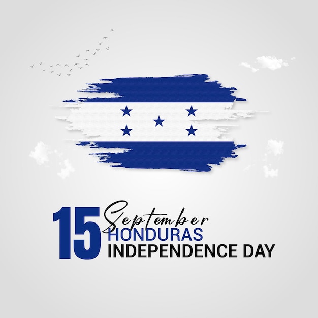 Vector honduras independence day post design