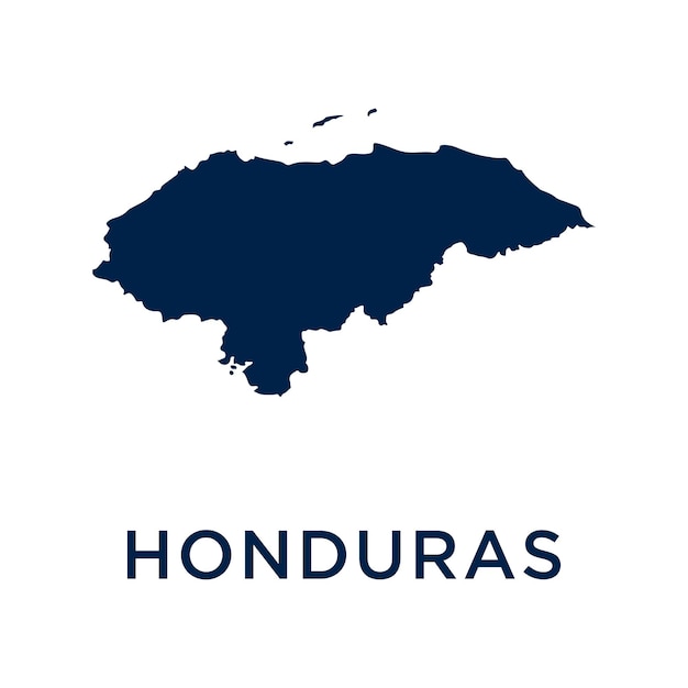 Honduras map icon North America logo glyph design illustration