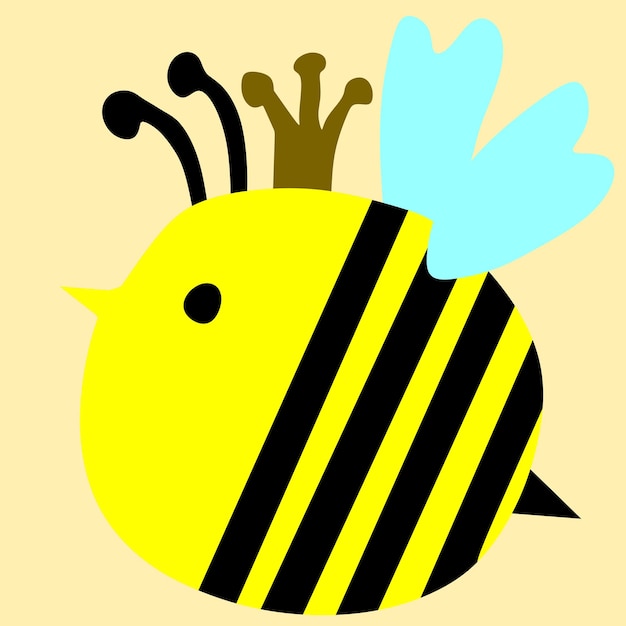 Vector honey bee animal vector cartoon drawing art sketch
