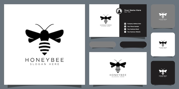 Honey bee animals logo vector