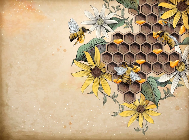 Vector honey bee and apiary