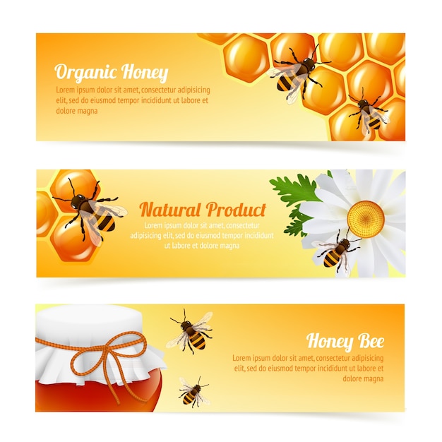 Honey bee banners