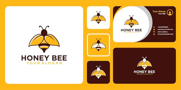 꿀벌 로고 디자인 및 명함